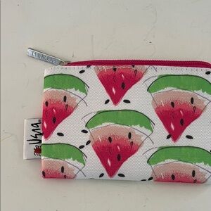 Clinique Vera coin pouch with Watermelon Design -